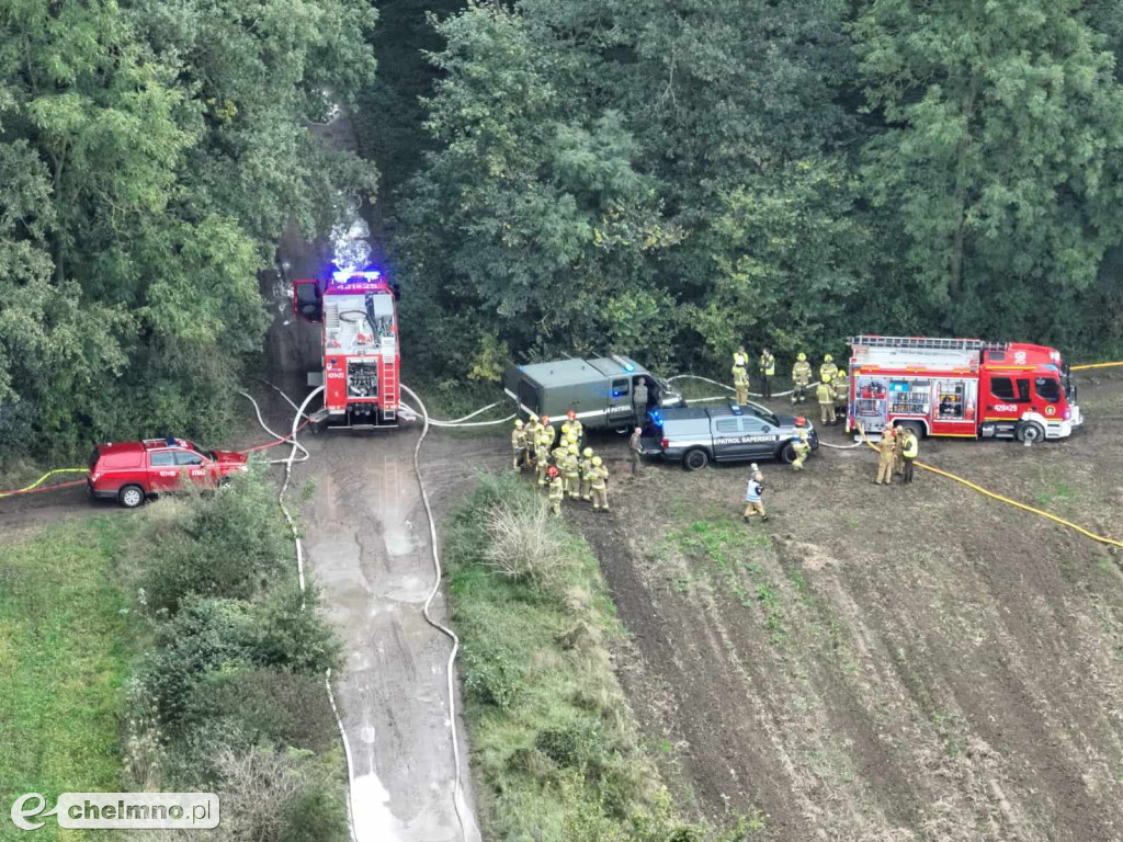 Ćwiczenia doskonalące jednostek OSP z terenu powiatu chełmińskiego