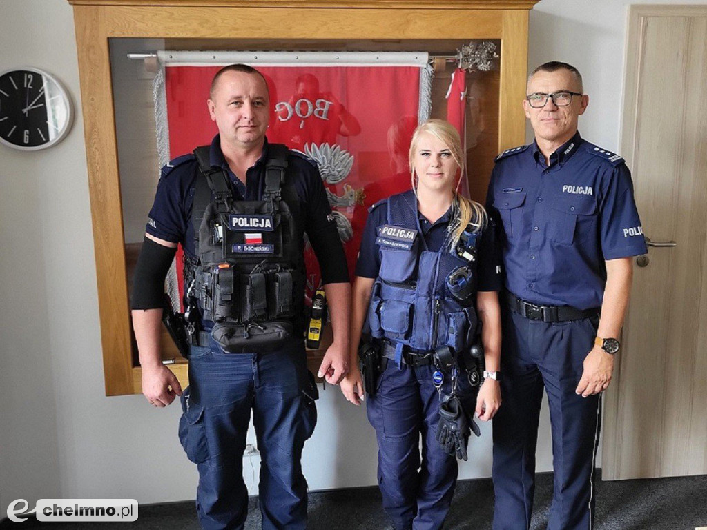 Policjanci z Chełmna otrzymali „Kryształowe Serca” za uratowanie życia kobiety