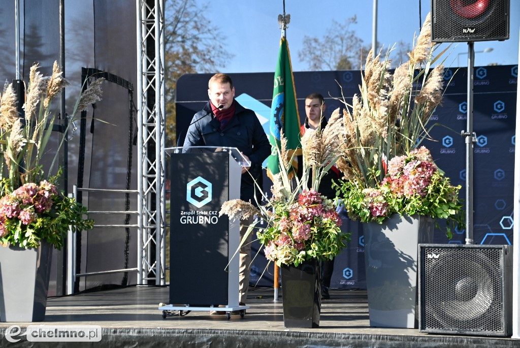 Uroczystość nadania im. Jana Kensika obiektowi sportowemu w ZS CKZ w Grubnie