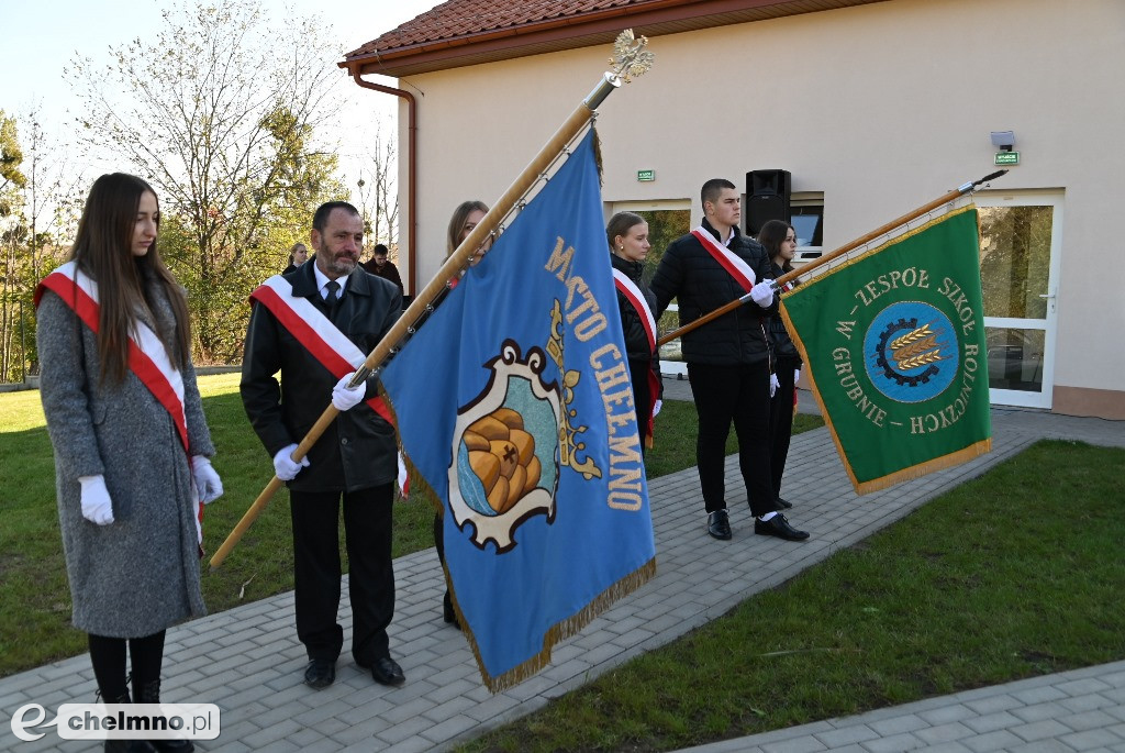 Uroczystość nadania im. Jana Kensika obiektowi sportowemu w ZS CKZ w Grubnie