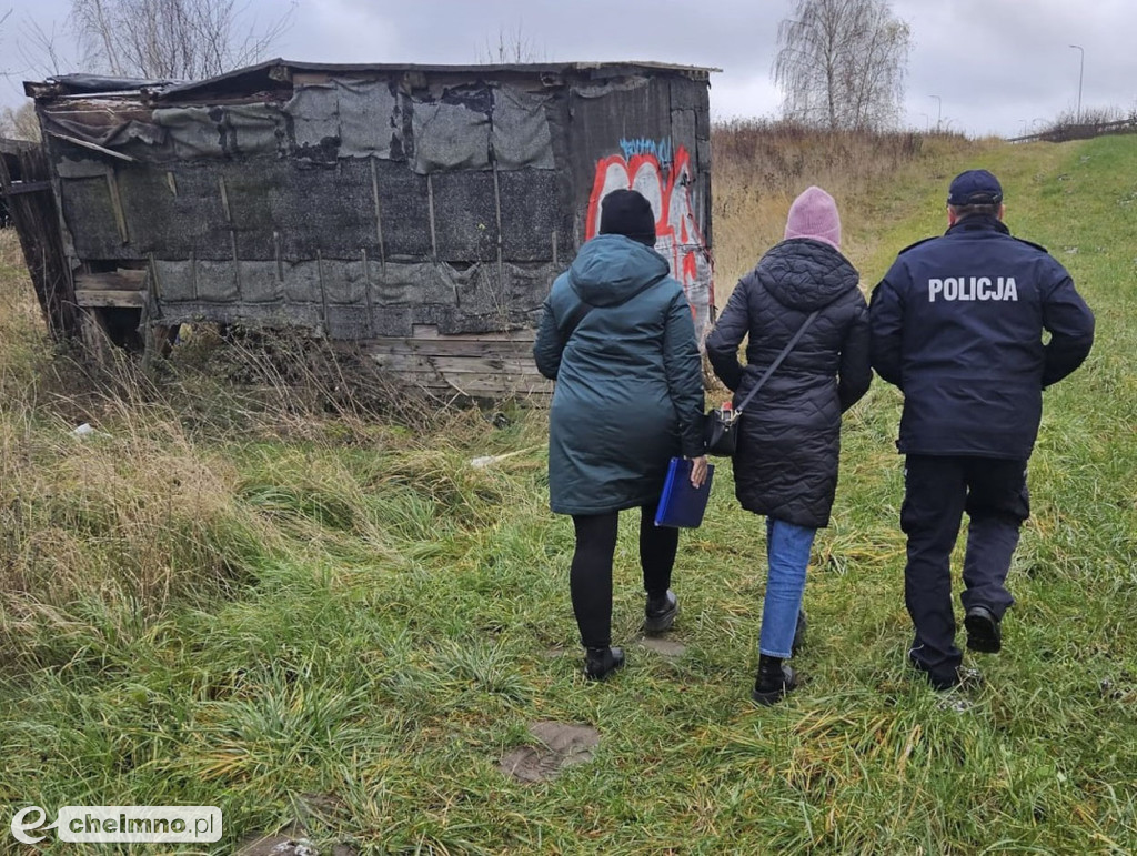 Policjanci sprawdzali miejsca przebywania bezdomnych