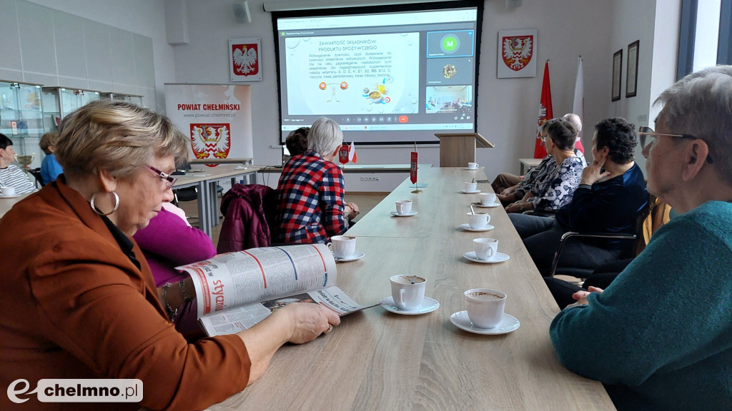 Gościliśmy dziś seniorów na wykładzie z profilaktyki zdrowia