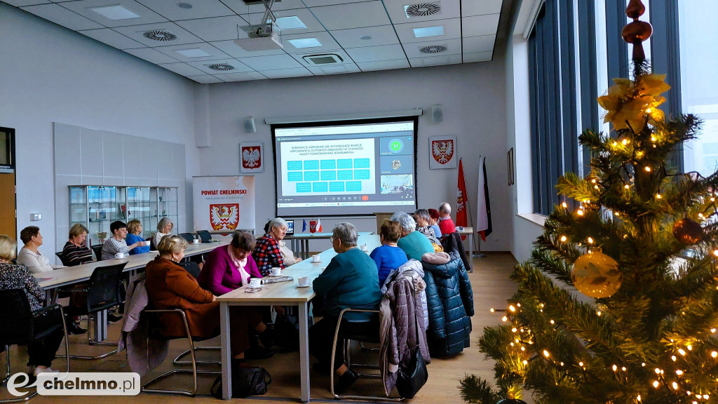 Gościliśmy dziś seniorów na wykładzie z profilaktyki zdrowia