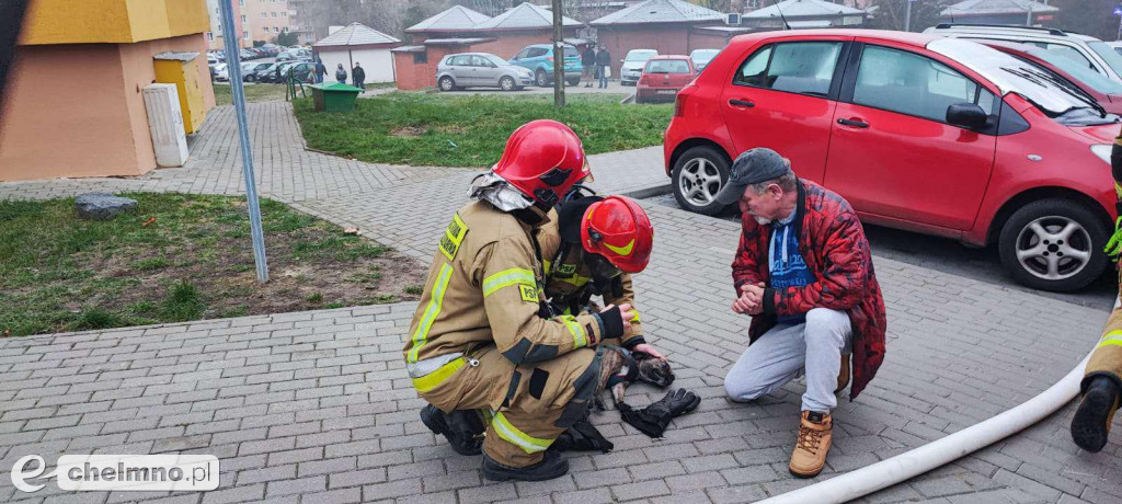 Pożar w jednym z mieszkań na Skłodowskiej - są poszkodowani!