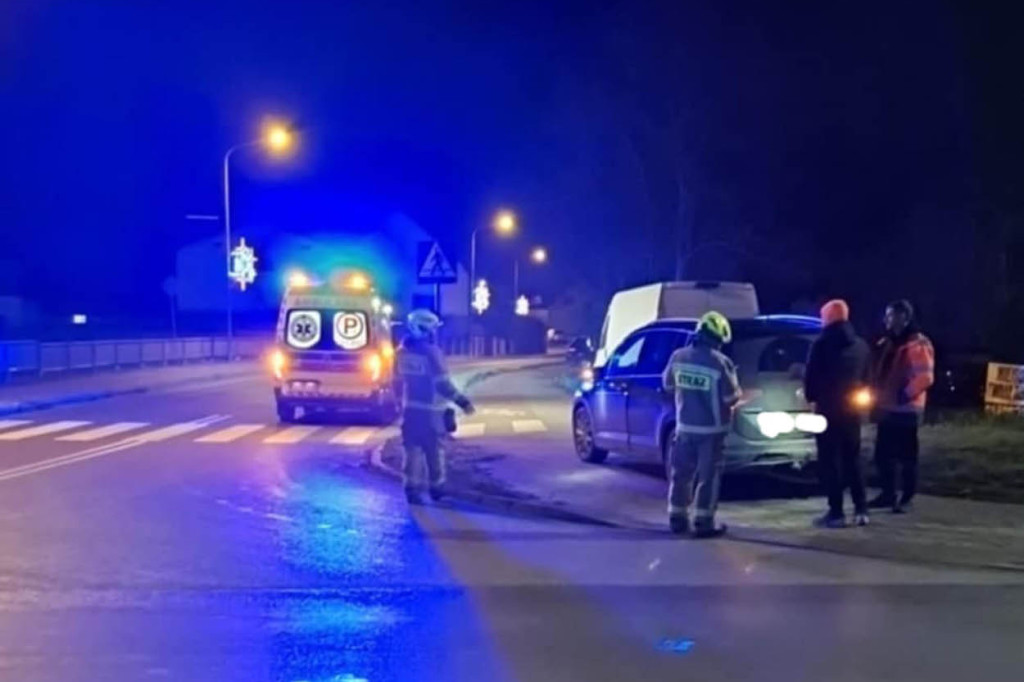 Kolizja w Unisławiu - 2 osoby lekko poszkodowane