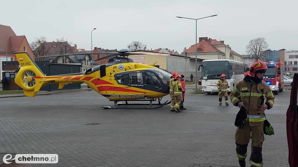 Śmigłowiec LPR lądował dziś na Dworcowej. Co się tam działo?