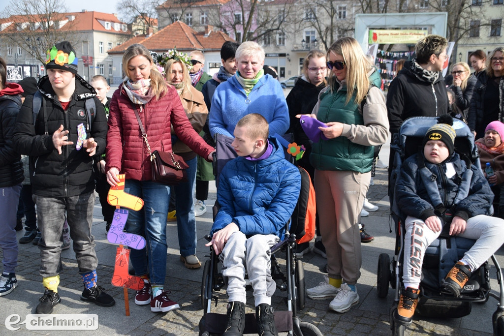 Happening z okazji Światowego Dnia Zespołu Downa i powitania WIOSNY