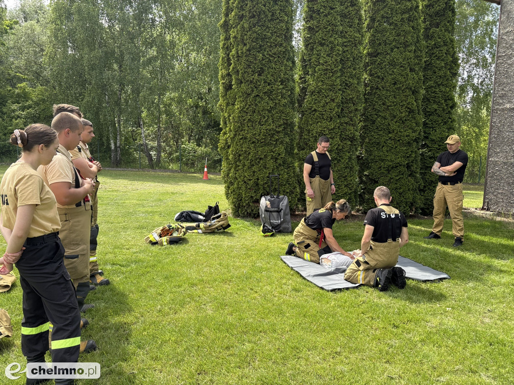 Warsztaty medyczne na terenie KP PSP w Chełmnie