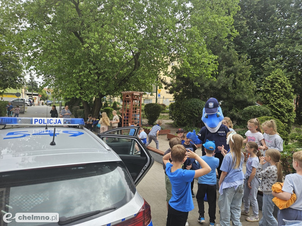 Przedwakacyjne spotkania chełmińskich policjantów z młodzieżą