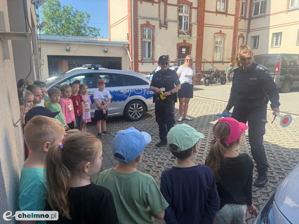 Przedwakacyjne spotkania chełmińskich policjantów z młodzieżą