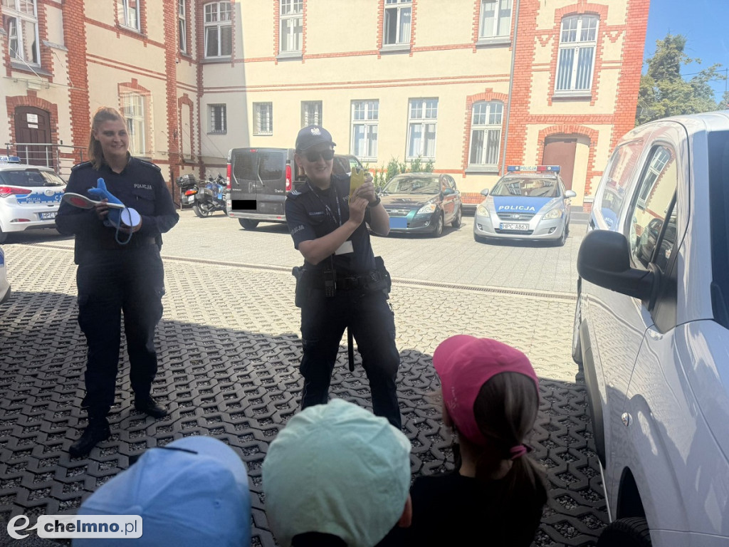 Przedwakacyjne spotkania chełmińskich policjantów z młodzieżą