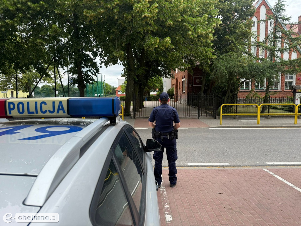 Przedwakacyjne spotkania chełmińskich policjantów z młodzieżą