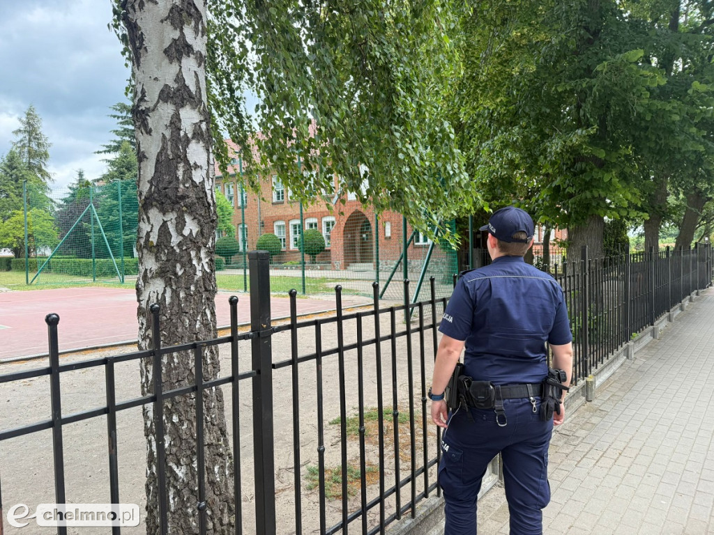Przedwakacyjne spotkania chełmińskich policjantów z młodzieżą