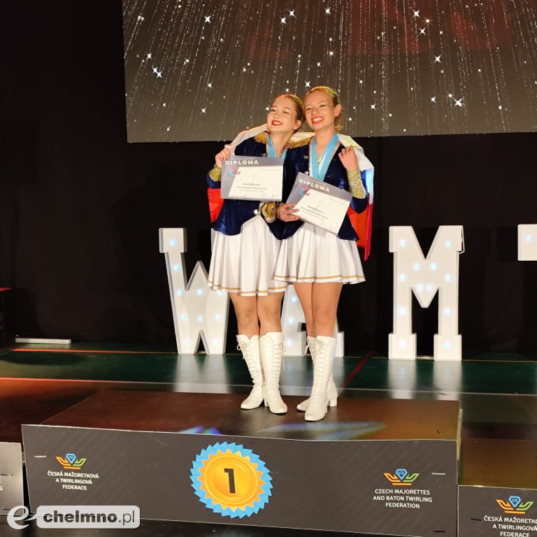 Mażoretki Chełmińskiego Domu Kultury z medalami