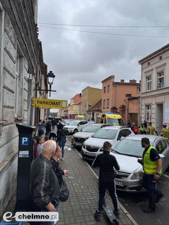 Tragiczny wypadek w sercu Chełmna: samochód dachował przy Rynku