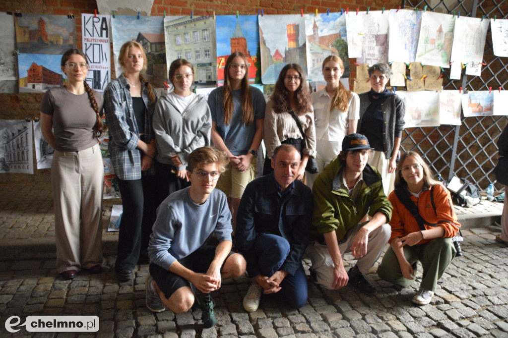 Dzisiejsza wystawa poplenerowa prac studentów w Bramie Grudziądzkiej