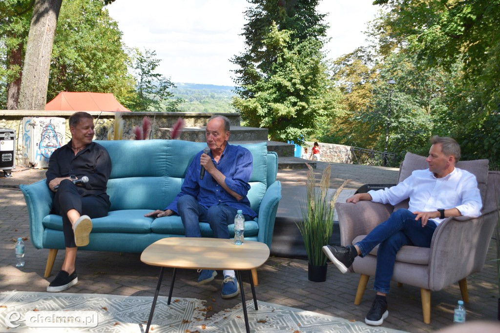 Dariusz Szpakowski i Grzegorz Mielcarski na spotkaniu autorskim z okazji 9 Hills
