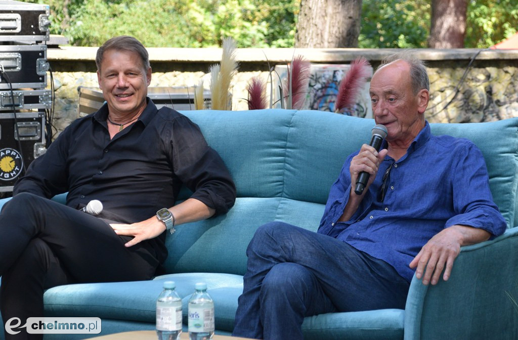 Dariusz Szpakowski i Grzegorz Mielcarski na spotkaniu autorskim z okazji 9 Hills