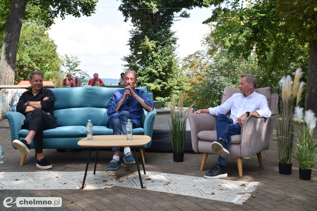 Dariusz Szpakowski i Grzegorz Mielcarski na spotkaniu autorskim z okazji 9 Hills