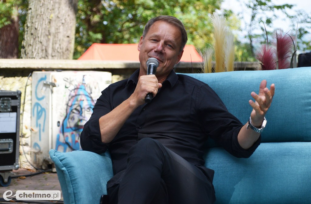 Dariusz Szpakowski i Grzegorz Mielcarski na spotkaniu autorskim z okazji 9 Hills