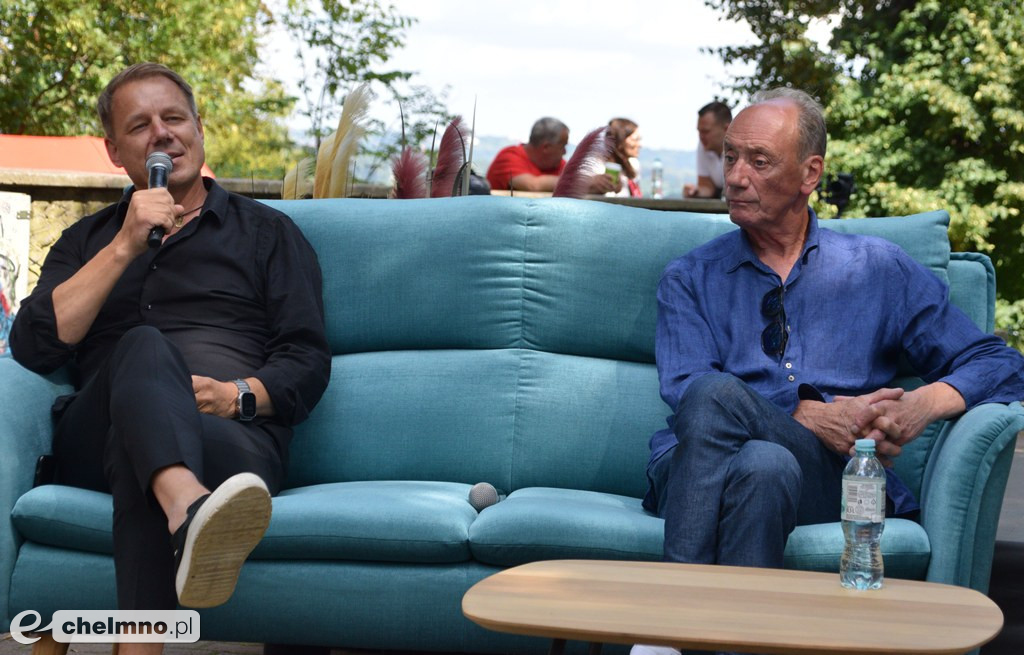Dariusz Szpakowski i Grzegorz Mielcarski na spotkaniu autorskim z okazji 9 Hills