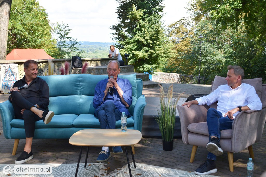 Dariusz Szpakowski i Grzegorz Mielcarski na spotkaniu autorskim z okazji 9 Hills
