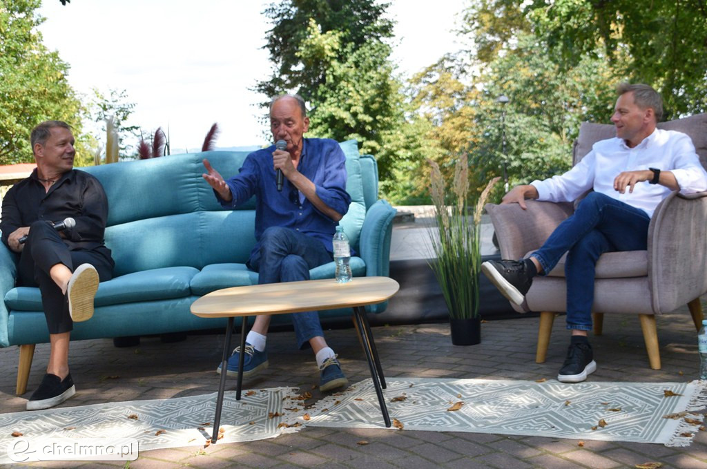 Dariusz Szpakowski i Grzegorz Mielcarski na spotkaniu autorskim z okazji 9 Hills