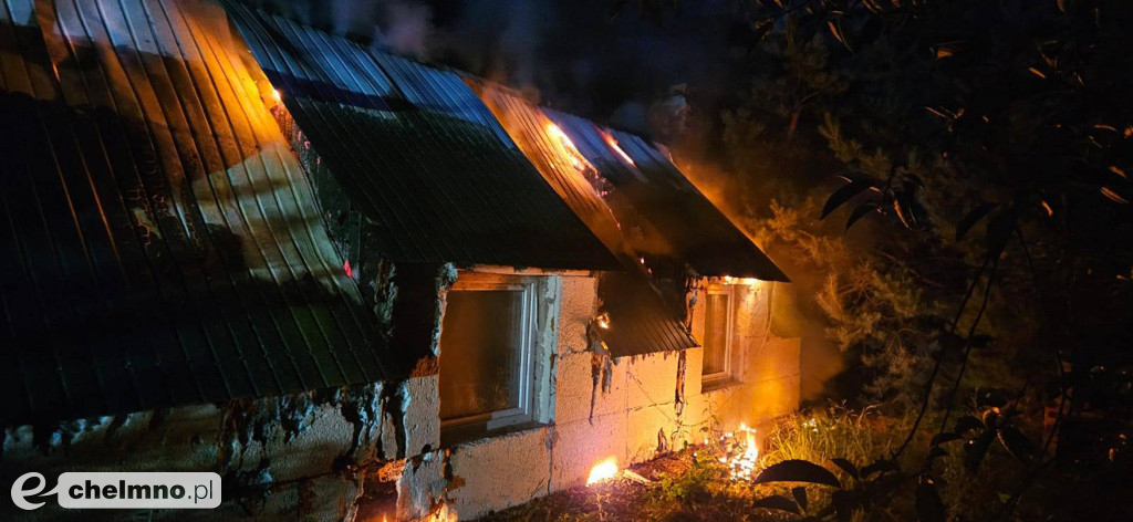 Pożar budynku mieszkalnego w Bieńkówce