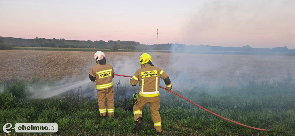 Strażacy interweniowali dwukrotnie w okolicach Chełmna