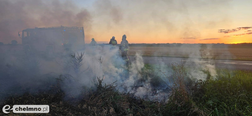Strażacy interweniowali dwukrotnie w okolicach Chełmna
