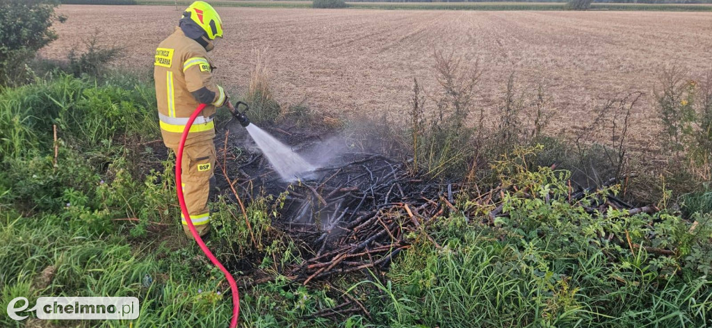 Strażacy interweniowali dwukrotnie w okolicach Chełmna