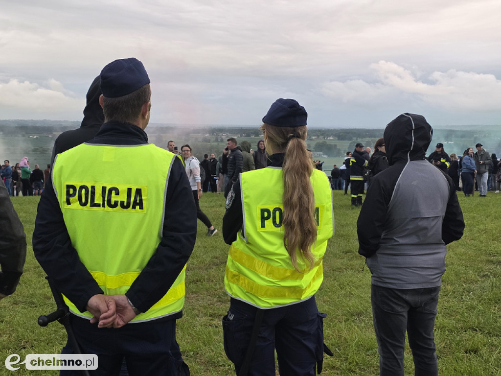 Policjanci czuwali nad bezpieczeństwem uczestników...