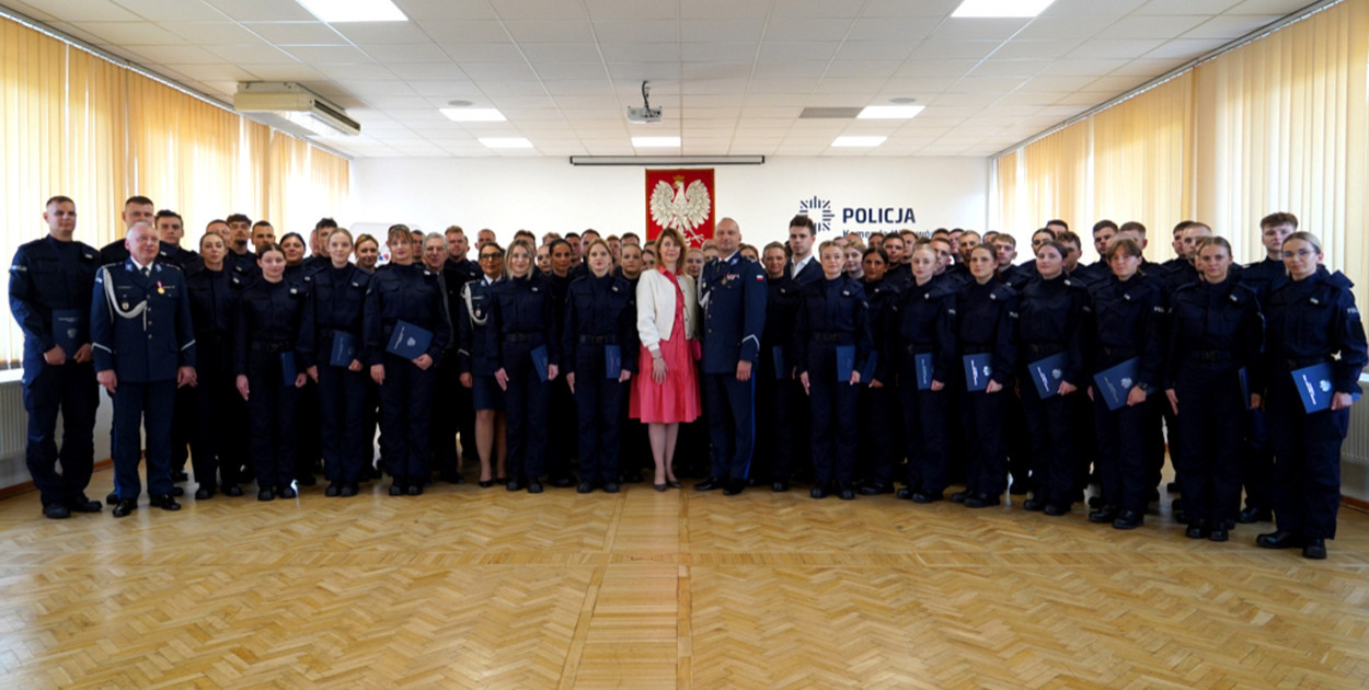 Ślubowanie policjantów w kujawsko-pomorskiem