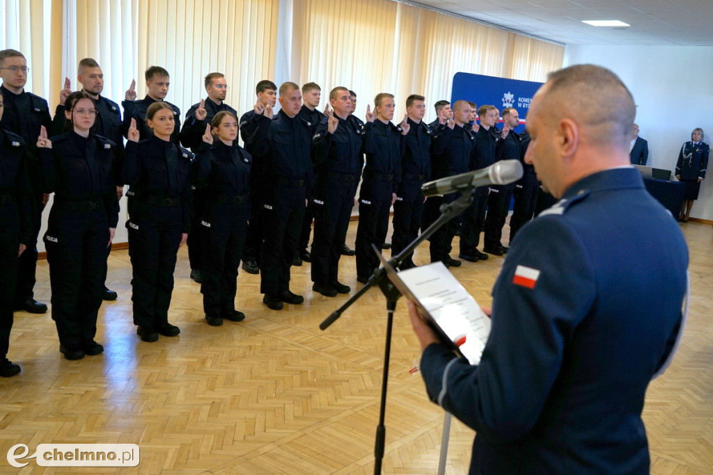 Ślubowanie nowych policjantów w kujawsko-pomorskiem