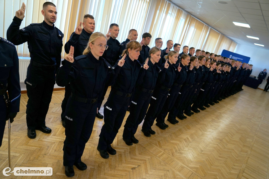 Ślubowanie nowych policjantów w kujawsko-pomorskiem
