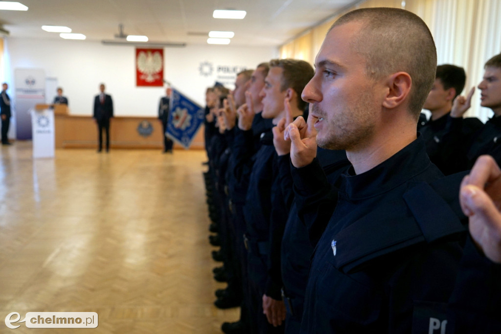 Ślubowanie nowych policjantów w kujawsko-pomorskiem