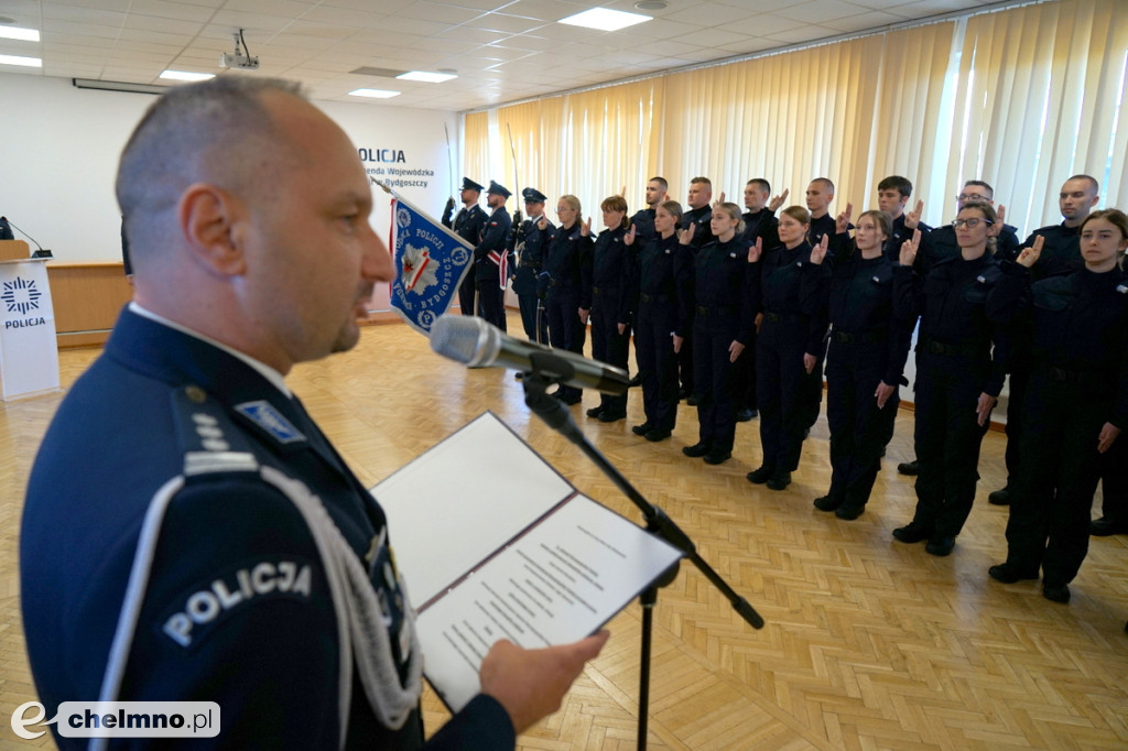 Ślubowanie nowych policjantów w kujawsko-pomorskiem