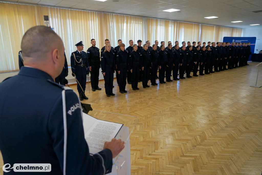 Ślubowanie nowych policjantów w kujawsko-pomorskiem