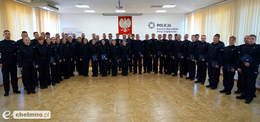 Ślubowanie nowych policjantów w kujawsko-pomorskiem