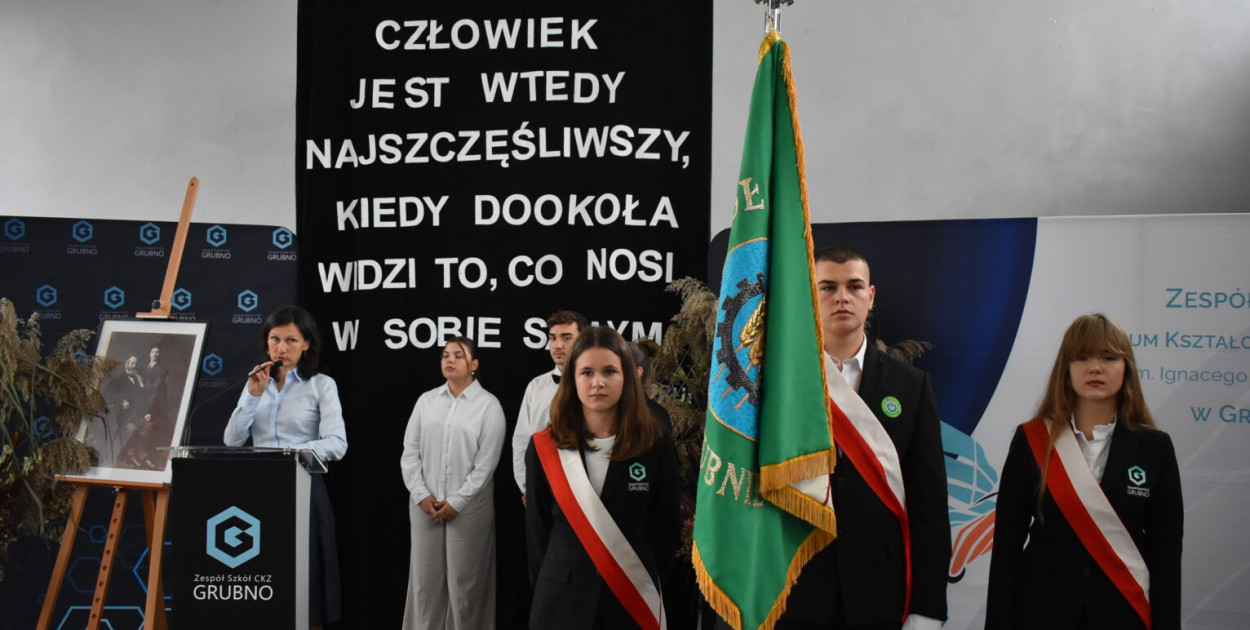 Ślubowanie i Dzień Patrona w ZS CKZ w Grubnie