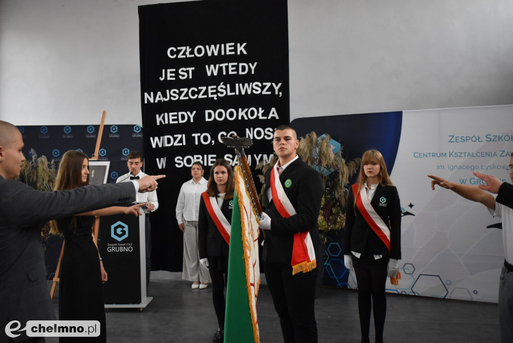 Ślubowanie i Dzień Patrona w ZS CKZ w Grubnie