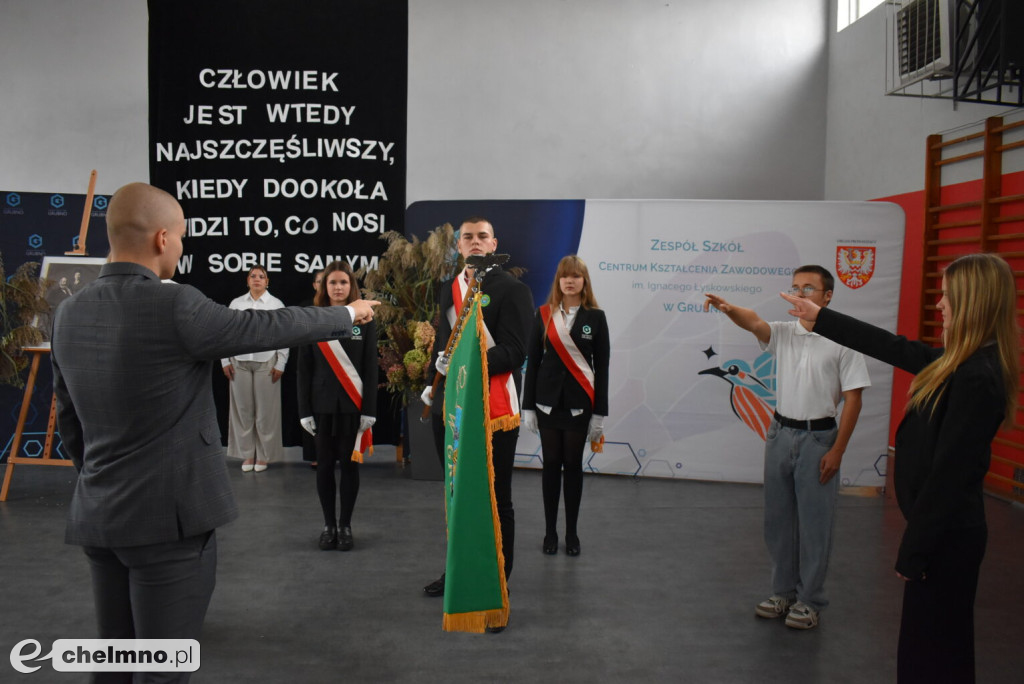 Ślubowanie i Dzień Patrona w ZS CKZ w Grubnie