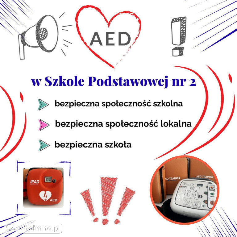 Defibrylator AED w \
