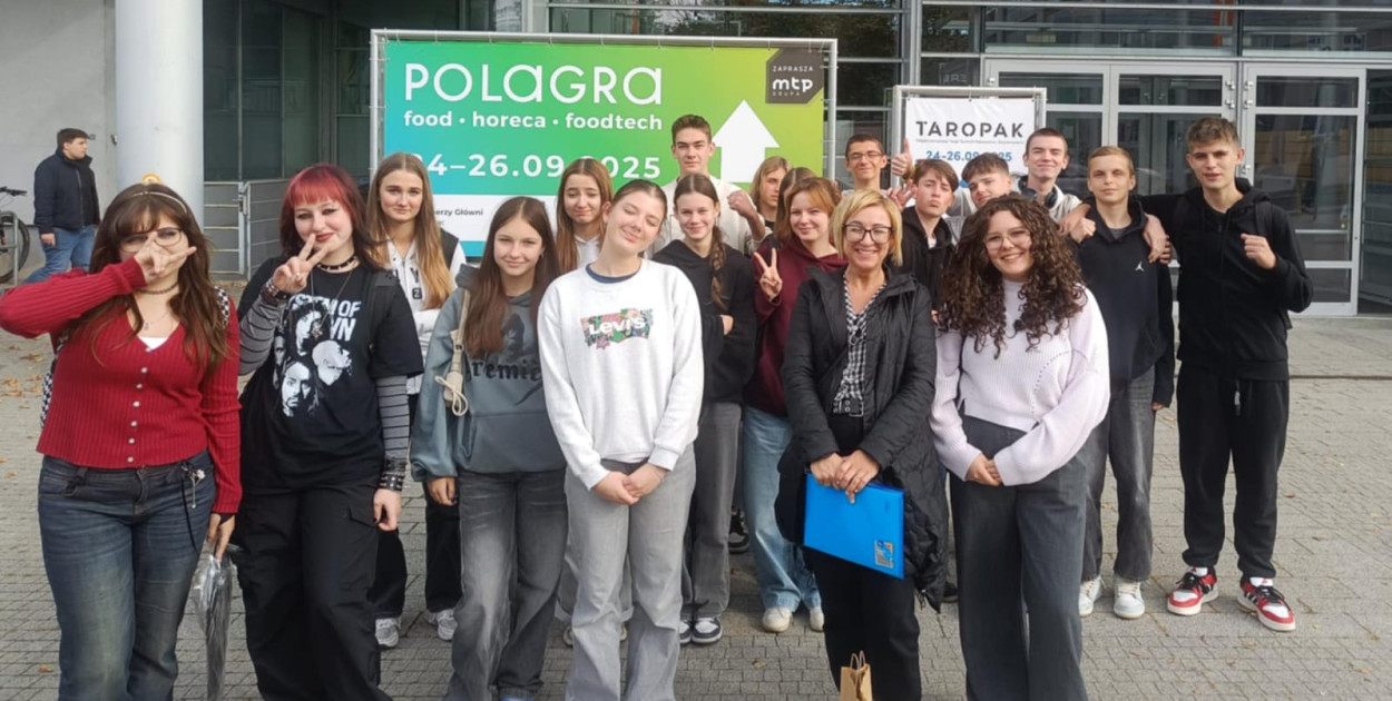 Uczniowie z Grubna na targach POLAGRA