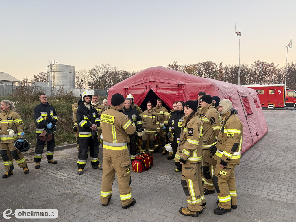 Ćwiczenia doskonalące jednostek OSP z terenu powiatu