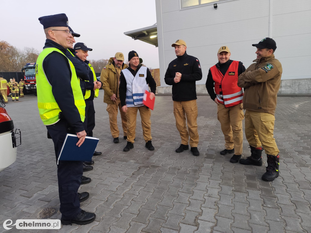 Ćwiczenia doskonalące jednostek OSP z terenu powiatu
