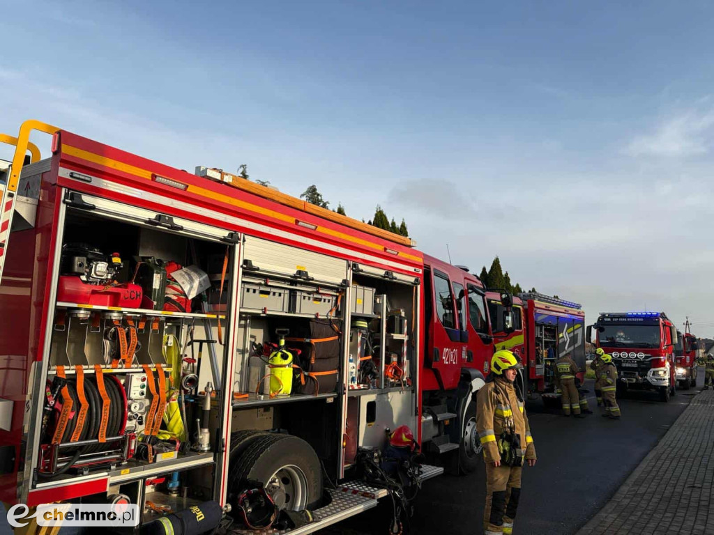 Tragiczny pożar w Chełmnie. Jedna osoba nie żyje