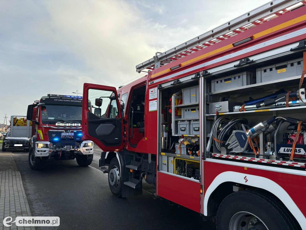 Tragiczny pożar w Chełmnie. Jedna osoba nie żyje