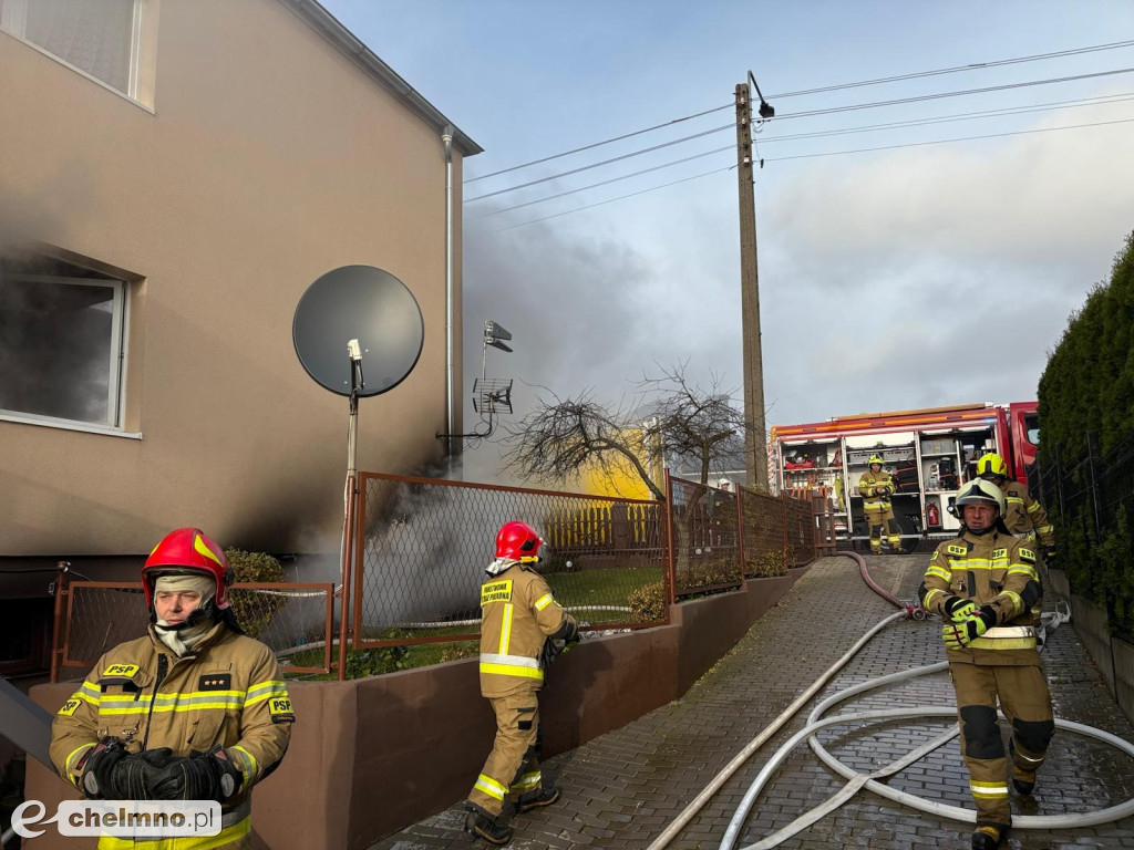 Tragiczny pożar w Chełmnie. Jedna osoba nie żyje