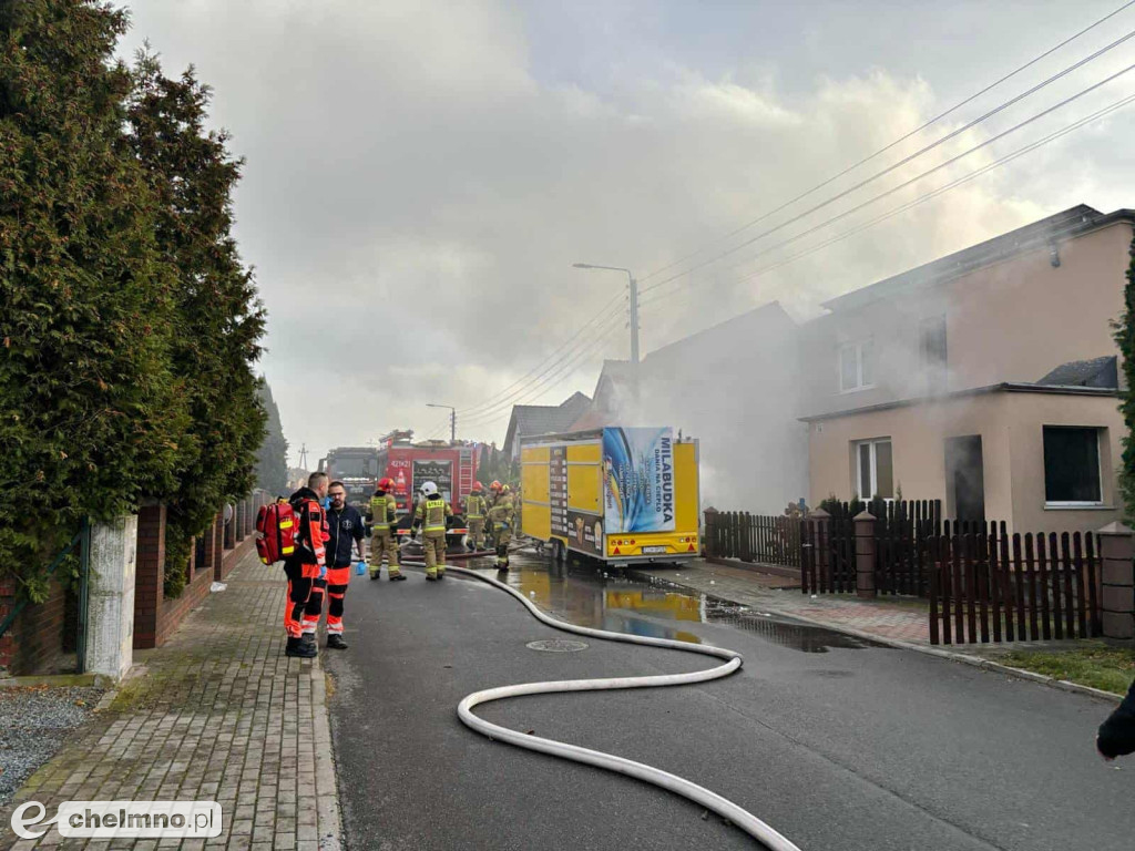 Tragiczny pożar w Chełmnie. Jedna osoba nie żyje